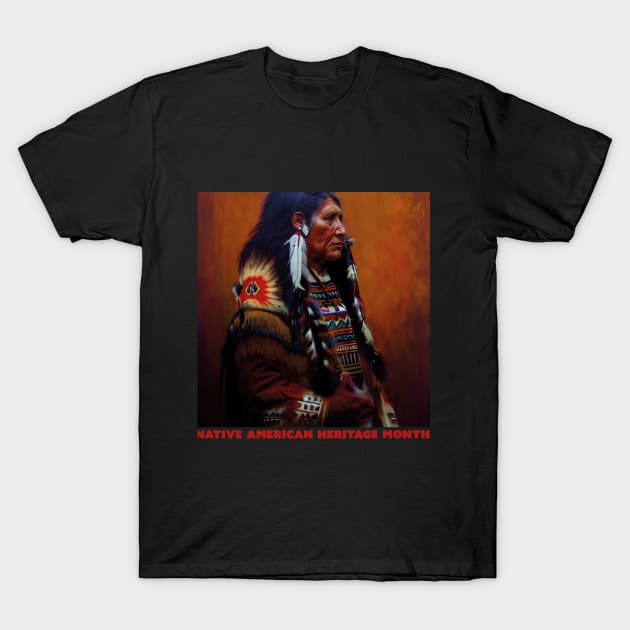 Native American Heritage Month -Iindigenous men T-Shirt by DESIGNWELTS